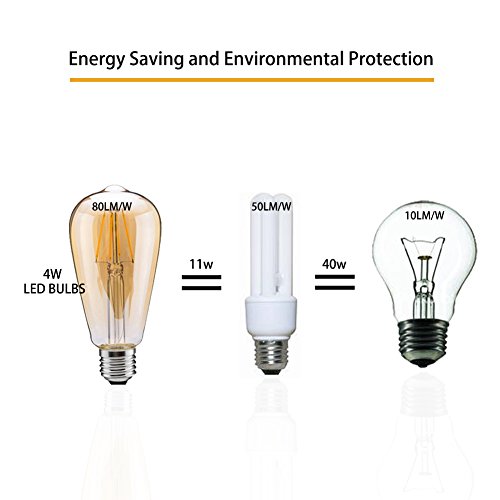 ZOOVQI Vintage LED Lampadina Retro con Gabbia