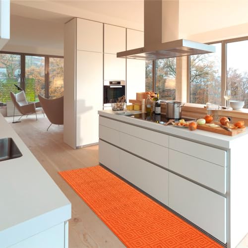 Tapis de cuisine 3D orange doux pour réveiller votre intérieur - 3