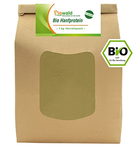 Preisvergleich Produktbild Piowald BIO Hanfprotein - 1 kg aus der EU