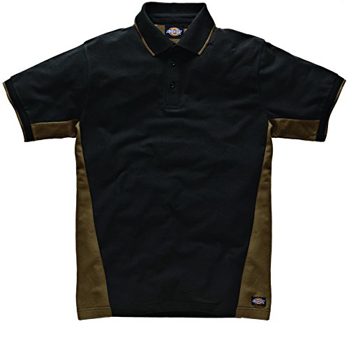 Dickies SH2004 KHB M Two Tone Polo Taille M Kaki/Noir