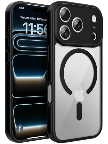 Image of Enflamo for iPhone 17 Pro Crystal Clear Transparent Hard Back Cover Case | Ultra Hybrid | Camera Bump Protection