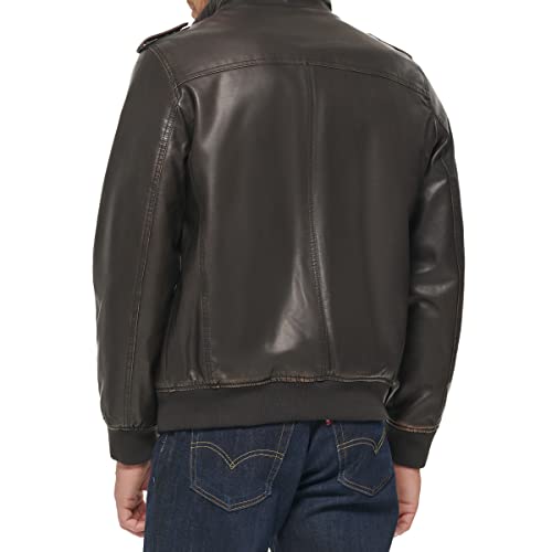 Image of Levi's Men's Vintage Deer Faux Leather Aviator Bomber (Standard and Big & Tall)