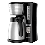 BLACK+DECKER 12-Cup Thermal Programmable Coffee maker, Brew Strength Selector, Auto-clean, Black and Silver