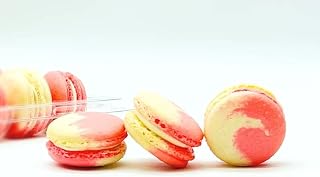 50 Pack Gluten Free French White Chocolate Berries Macaron | A great addition for your bakery establishment or your next party