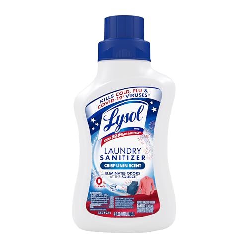 Lysol Disinfectant Laundry Sanitizer & Scent Booster, Laundry Detergent Additive, Color Safe Bleach...