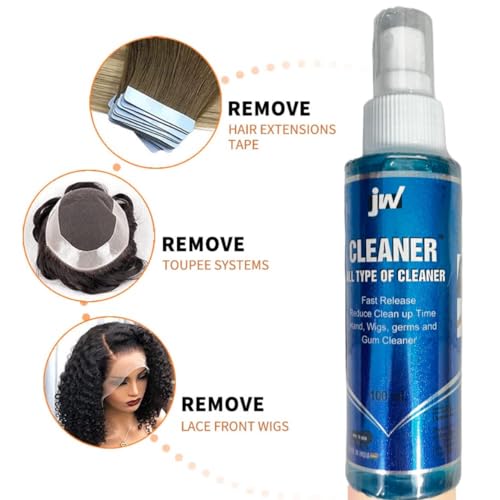 Image of Glorious Hub 100 ml Instant Hair Patch Glue Cleaner /Remover | Hair Wig adhesive Remover solvent | Skin Safe | Easy to use Spray | Pleasant fragnance| Pack of 1|