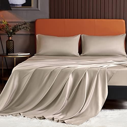 YIYEA Queen Sheet Set, 100 Organic Viscose Derived from