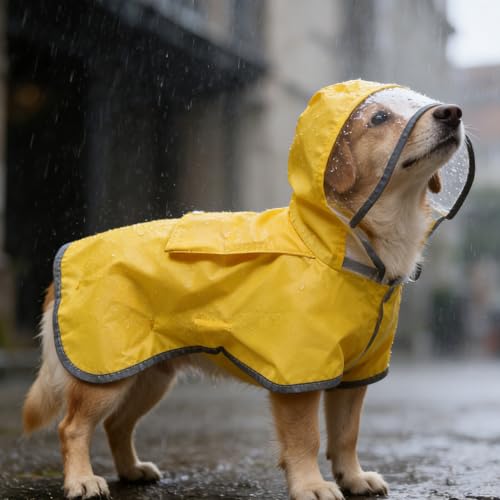 Poncho imperméable pour chien S avec capuche réfléchissante - 6