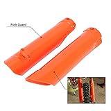 ★【Protege eficazmente las manos】Este protector de horquilla de motocicleta tiene como objetivo proteger el amortiguador para evitar daños al amortiguador. Mantén toda la suciedad lejos del sello de la horquilla y la cubierta contra el polvo