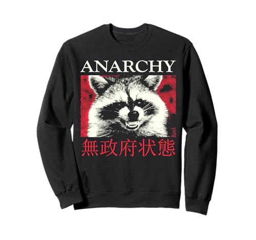 Anarchy Raccoon Japonés Sudadera