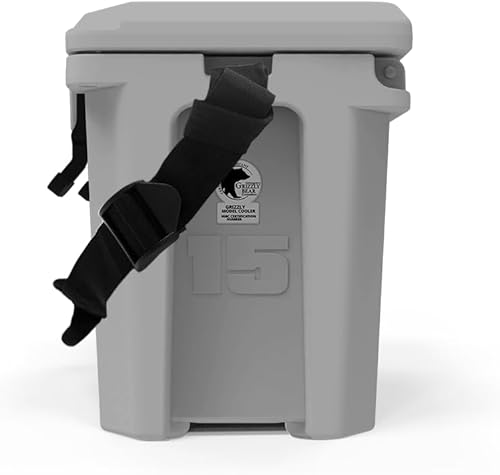 Miniatura 4 de Grizzly - Enfriador de 15 cuartos de galón  Baúl de hielo duradero con aislamiento rotomoldeado  Fabricado en Estados Unidos  Garantía de por vida