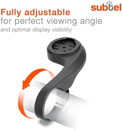 subtel® Bike GPS Computer Mount Compatible for Bryton Rider 10 15 310 320 330 410 420 450 530 750 860 one 32mm Out Front MTB Sat Nav SatNav Navi Holder Handlebar Bracket in Black