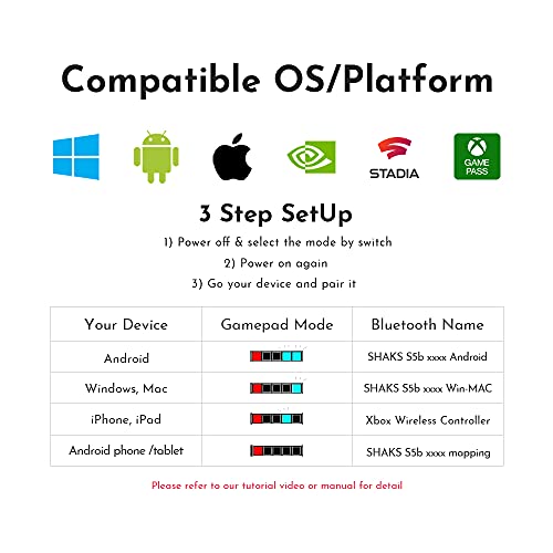 Handy-Controller SHAKS S5B Wireless Gamepad Controller