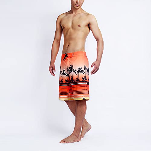 Palmwave Hawaiian Microfiber, 4-Way Stretch Boardshorts - Multiple Pockets4