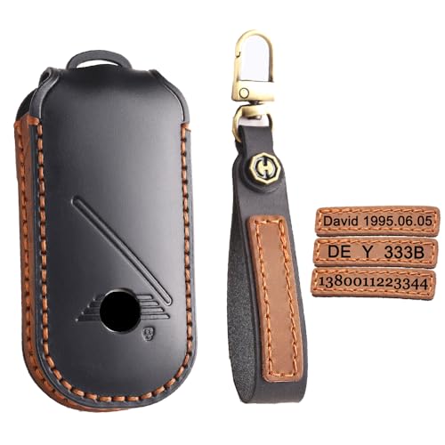 Étui de clé de voiture en cuir BMW Mini Cooper Countryman 2024 noir personnalisé