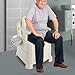 Bedside Commode Portable Toilet with Sensor Night Light Commode Toilet Chair for Adults Elderly, Disabled, Pregnant Women，Home Use, 440.92 lbs (Brown, White)