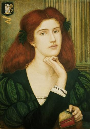 Lienzo La dama reza de Marie Spartali Stillman mural decorativo para salón 60x90cm