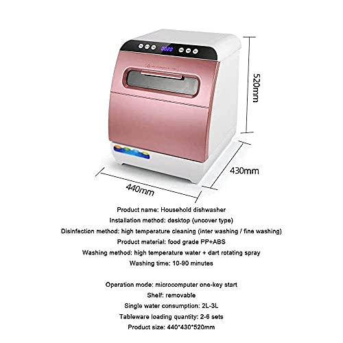 Volautomatische Huishoudelijke Desktopvaatwasser, Automatische Droogvaatwasser, Klein Formaat Vereist Geen Installatie… - Image 4
