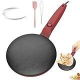 Crepera - Máquina Para Hacer Crepes Eléctrica De 7,8 Pulgadas, Máquina Para Hacerss Crepes Antiadherente, Máquinass Para Hacer Crepesss De Mano | Control De Temperatura Automático Antiadherente Del