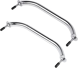 Pair 9" Handrail Stainless Steel Oval Grab Handle For Boat - Foto 7