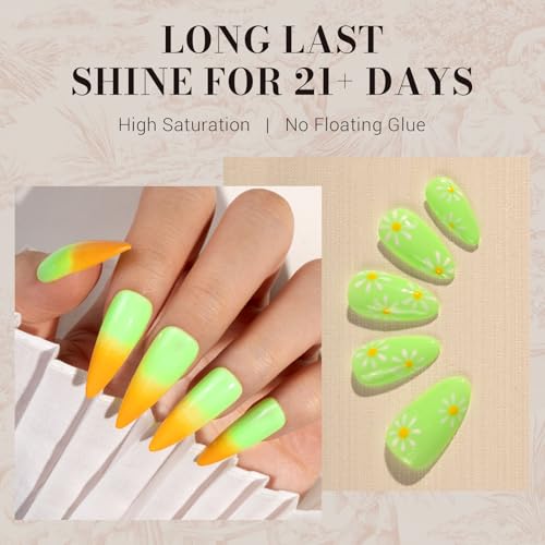Image of MelodySusie Neon Green Gel Nail Polish,0.5fl oz Light Lime Green Nails Soak Off UV LED Bright Green Gel Polish Nail Art Manicure Salon DIY Nail Design Decoration at Home Gift for Women-1649
