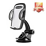 BUDGET & GOOD Windshield Dashboard Universal Car Mount,cell phone holder for General Mobile Phones Car Holder for iphone SE 7 7Plus 6 6 plus 5 5s 4s Android Samsung Galaxy S6 S5 Note 4 and Smartphones