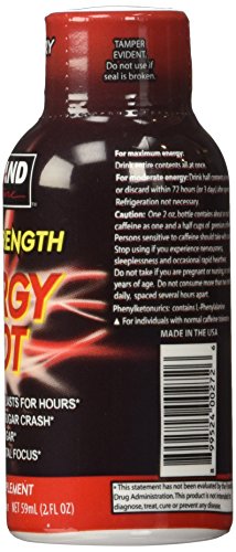Kirkland Signature Extra Strength Energy Shot Berry, Pomeganate And Grape, 2 Oz, 48 Count #TOP1