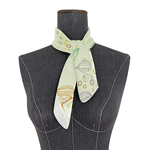 Susiyo G277666120P265C302S508 Halftone Vintage Floral Square Scarves Silk Scarf Kerchief Hair Headscarves Neckerchief thumb #2