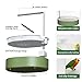 POMFAEE Bird Bath, Parrot Bathtub, Automatic Parrot Shower Bath with Pump, Birds Shower Bathtub with Running Water, Large-Capacity Water Tank,Suitable for Many Kinds of Birds (Green)