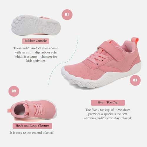 Boys Shoes Size 3 Sneakers Slip On Wide Toe Barefoot Breathable Outdoor Walking Hiking Shoes Tennis for Big Kids Girls2