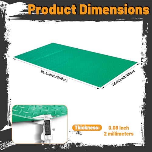 Image of Workbench Mat, PVC Work Bench Mat with Non-Slip Texture, 2mm Thick Scratch & Stain Resistant Surface for Painting, Woodworking, Crafting, Building and Tool Protection (Green, 23.62 inch x 94.49 inch)