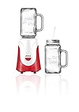 Mixer Bierkrug mit Trinkhalm/Mason Jar/2 Karaffen 350 ml