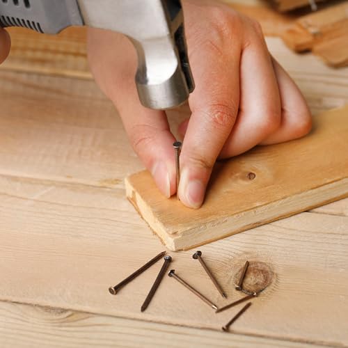 Image of Mr. Pen- Nail Assortment Kit, 600 Pcs, 4 Sizes, Bronze Picture Hangers