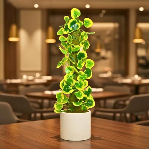 Image of fancymart Artificial Leaves Vine on Moss Stick 60 cm (Without Pot) | Decorative Indoor Plant for Home, Office, Cafe & Restaurant