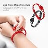 【Bone】 Fragrance Chain Aromatherapy Diffuser Elastic Silicone Bracelet Wristbands for Woman Men, Couples, Gifting (2 Pack-Black) #3