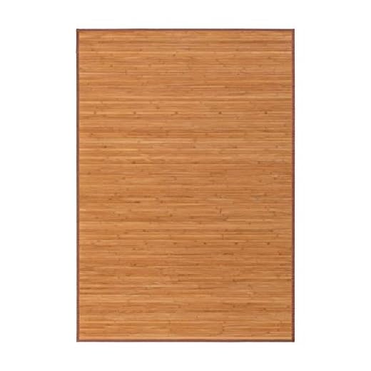 Lolahome Alfombra Pasillera Industrial Marrón De Bambú De 140 X 200 Cm Factory, 140X200