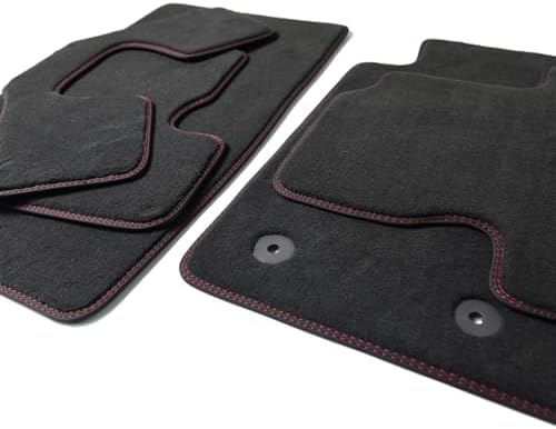 Floor Mats for Range Rover Autobiography LWB 2022-2027 4Seat,Red X2 Trim
