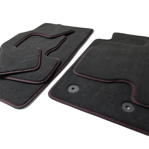 Floor Mats for Jaguar F-pace & Range Rover Velar 2016-2026,Red X2 Trim