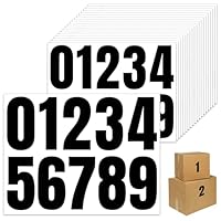 Hexizexi 20 Blatt Zahlen Aufkleber 10cm Klebezahlen Wetterfest Klebezahlen Schwarz 0-9 Große Zahlen Sticker für Hausnummer Schilder Postkasten Mülltonne