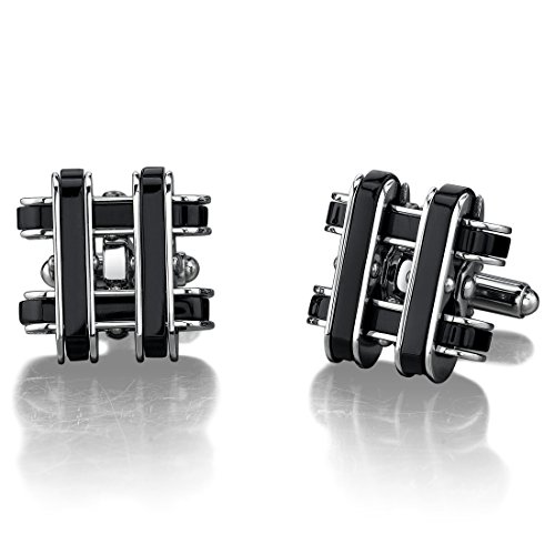 Peora Kit de Mancuernas para Hombre Acero Inoxidable miniatura 1
