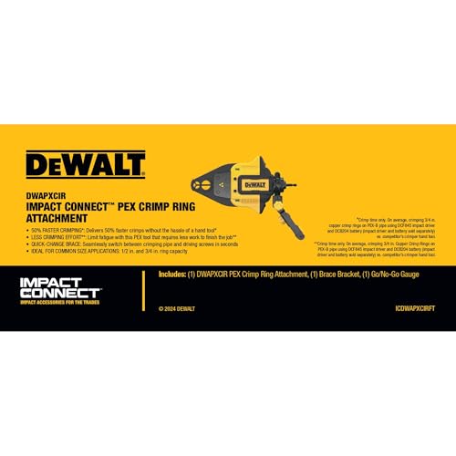 DEWALT Impact Connect Pex Crimp Ring Attachment (DWAPXCIR) by DEWALT - Image 4