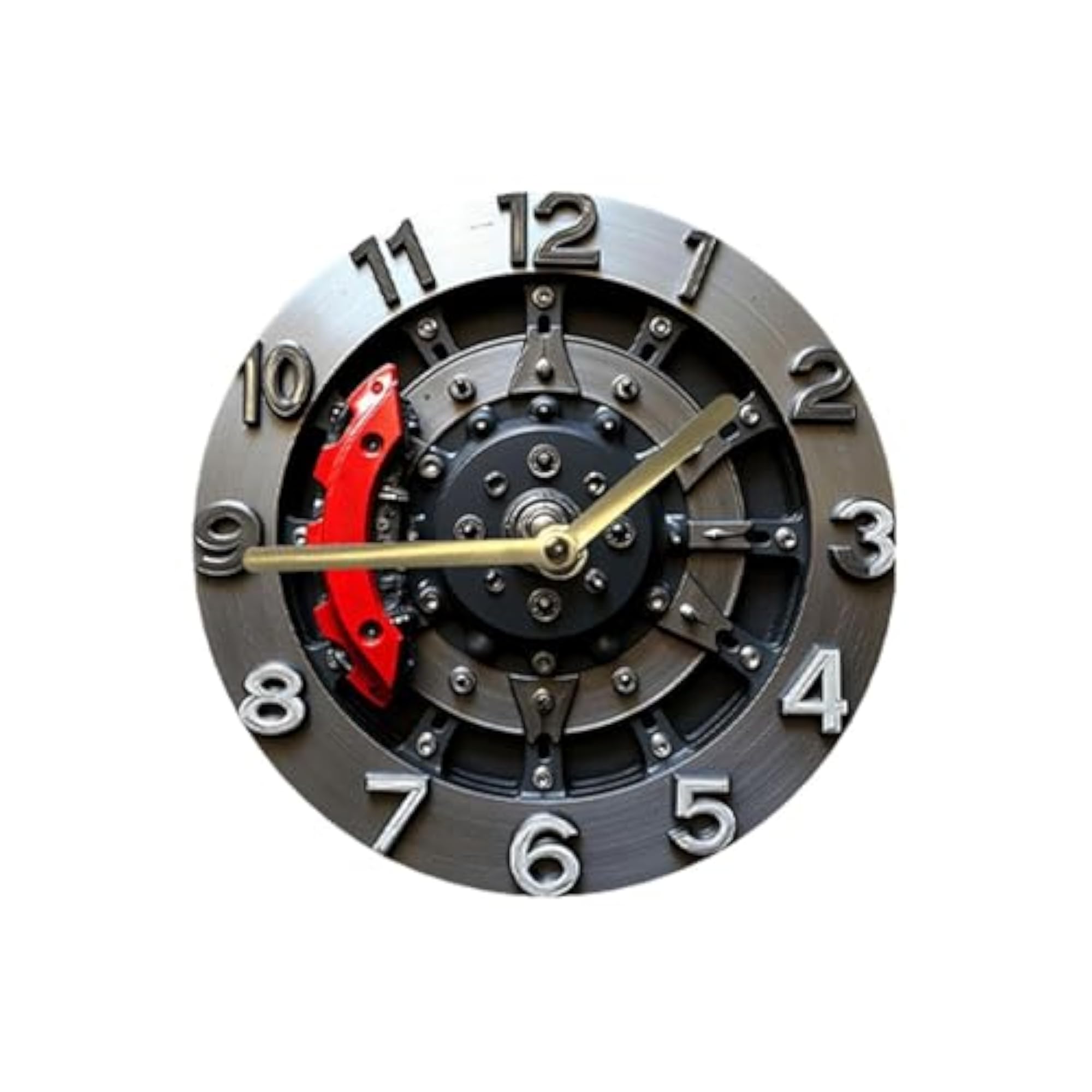 2D Flat Gear Wall Clock, Creative Decorative Clock