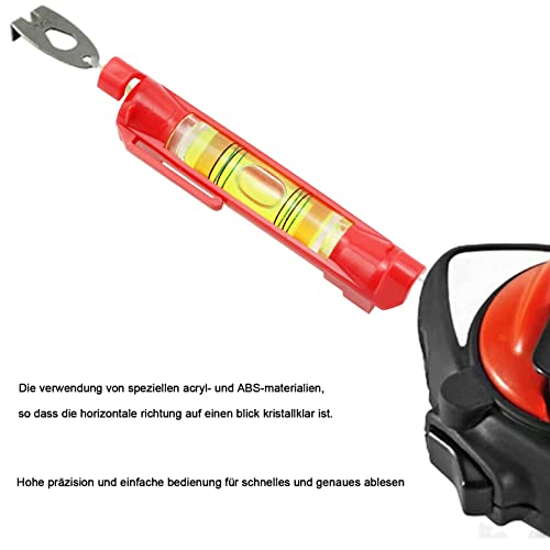 Catelves 4 Stück Schnurwasserwaage, Rot Wasserwaage Schnuur, Schnurwasserwaage Profi, Schnurlinien-Wasserwaage, Schnurwaage Wasserwaagefür Maurerarbeiten, Klempnerarbeiten, Rinnenarbeiten,Spirit Level