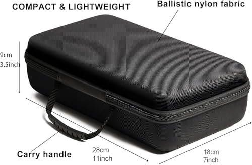 Image of Travel Watch Case Organizer Watch Box With Zipper Heavy Duty Portable Travel Friendly Case Fits all Wristwatches & Smart Watches Up To 60MM Compatible for Apple Watch (Black,8 Slots)