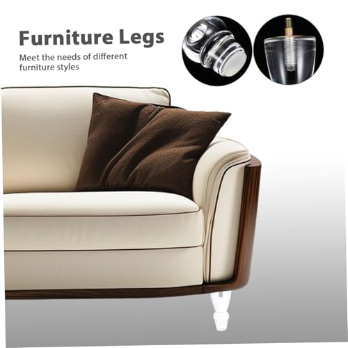 Patas de acrílico cónicas para muebles gabinetes cajoneras y mesas de escritorio 4