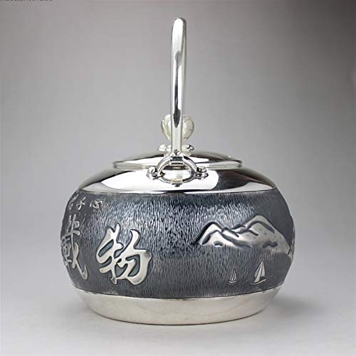 No-Branded Teiera d'Argento hkrstssxj Teiera Set Acqua Calda Drinkware for Uso Domestico Sterling Silver Silver Service… - immagine 4