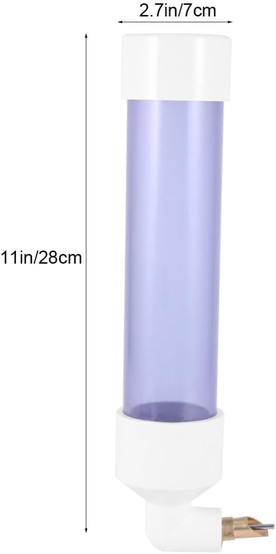 DOITOOL Automatic Parrot Water Bottle 250ml Hitting Pin Type Plastic Bird Drinking Feeder Easy to Wash Suitable for Parakeets and Parrots in Cages