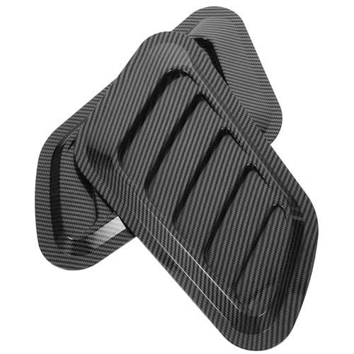 Autocollants de capot de voiture Cabilock - 2 pièces d'aérations latérales décoratives noires