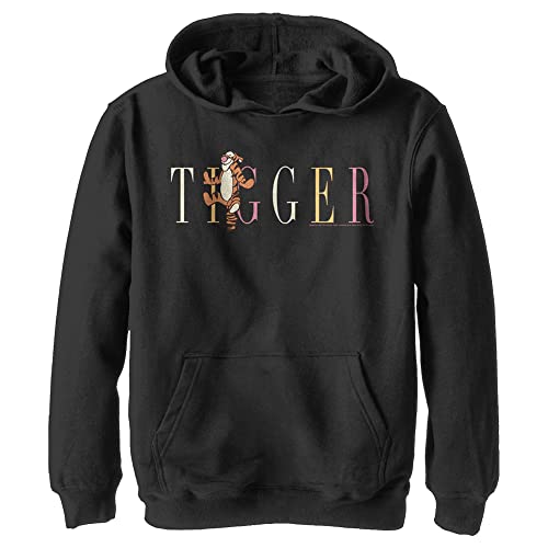 Pull à capuche garçon Disney Tigrou vêtement chaud en polaire noire pour hiver taille S