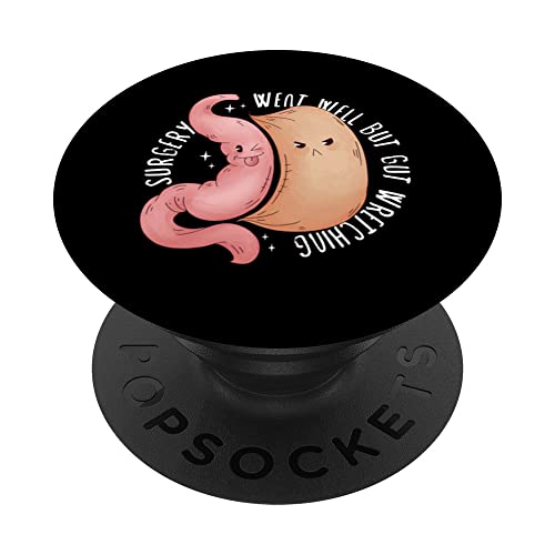 Gastric Sleeve Gastric Sleeve Surgery Gastrectomy PopSockets Swappable PopGrip, Black